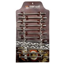 BOMBILLA RESORTE CURVA NIQUELADA X12