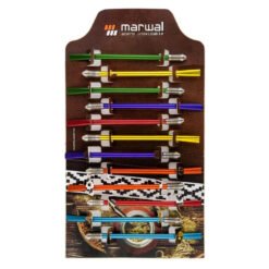 BOMBILLA RESORTE CURVA ANODIZADA COLOR X12