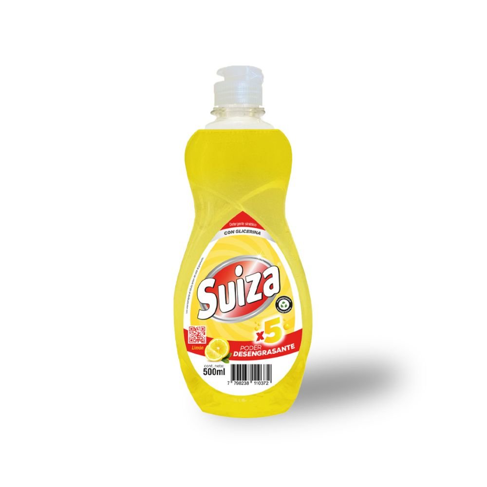 DETERGENTE SUIZA LIMON 500ML