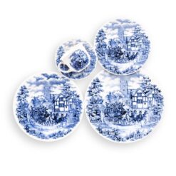 JUEGO VAJILLA PORCELANA 20 PZAS.CENA INGLESA BIONA
