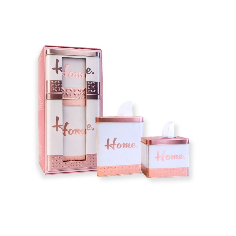 SET YERBERA+AZUCARERA RECT.HOME BLANCO CJA.REGALO