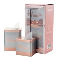 SET YERBERA+AZUCARERA RECT.HOME GRIS CJA.REGALO