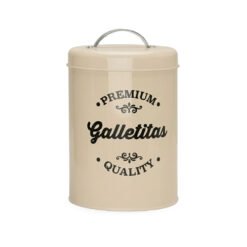 LATA RED.12X17C GALLETITAS BEIGE TAPA C/ASA METAL