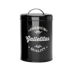 LATA RED.12X17C GALLETITAS NEGRO TAPA C/ASA METAL