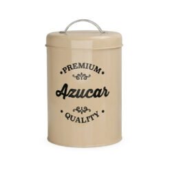 LATA RED.12X17C AZUCAR BEIGE TAPA C/ASA METAL