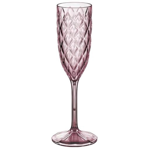 COPA CHAMPAGNE ACRILICO CAROL 200ML ROSA CUARZO