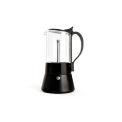 CAFETERA ITALIANA VID.Y AC.INOX NEGRA 6 TAZ.HUDSON