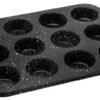 MOLDE P/MUFFIN X12 ANTIAD.AC.CARBONO GRANITO CAROL