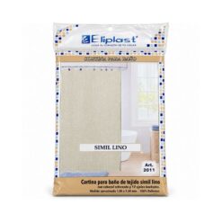 CORTINA BAÑO SIMIL LINO 180X180 ELIPLAST 2011