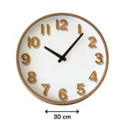 RELOJ PARED 30C NUMEROS Y MARCO S/YUTE 251035