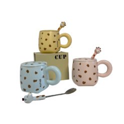 JARRO MUG 9C C/TAPA CUCHARA JIRAFA 251078