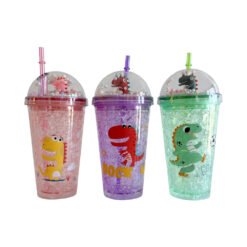 VASO T/BURBUJA C/SOB.DINOS 450ML 251113