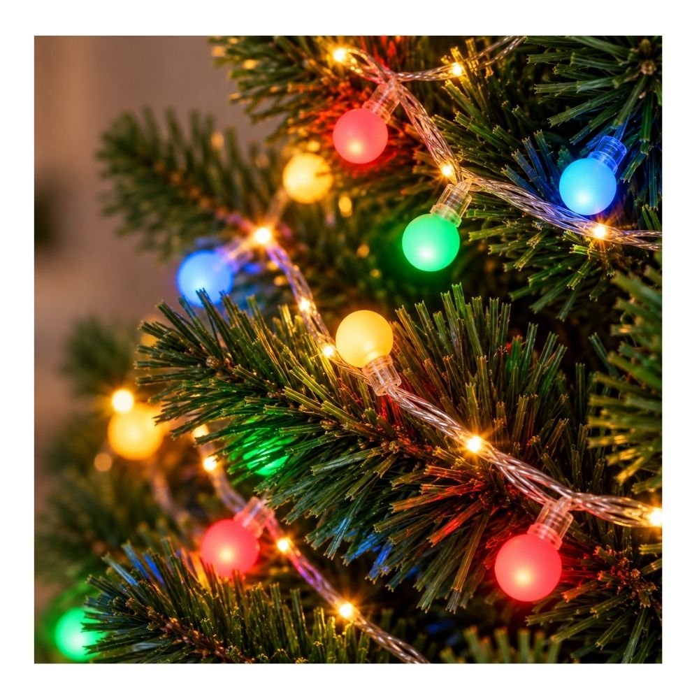 LUCES BOLITA OPACA MULTICOLOR LED 5MT 261142-A