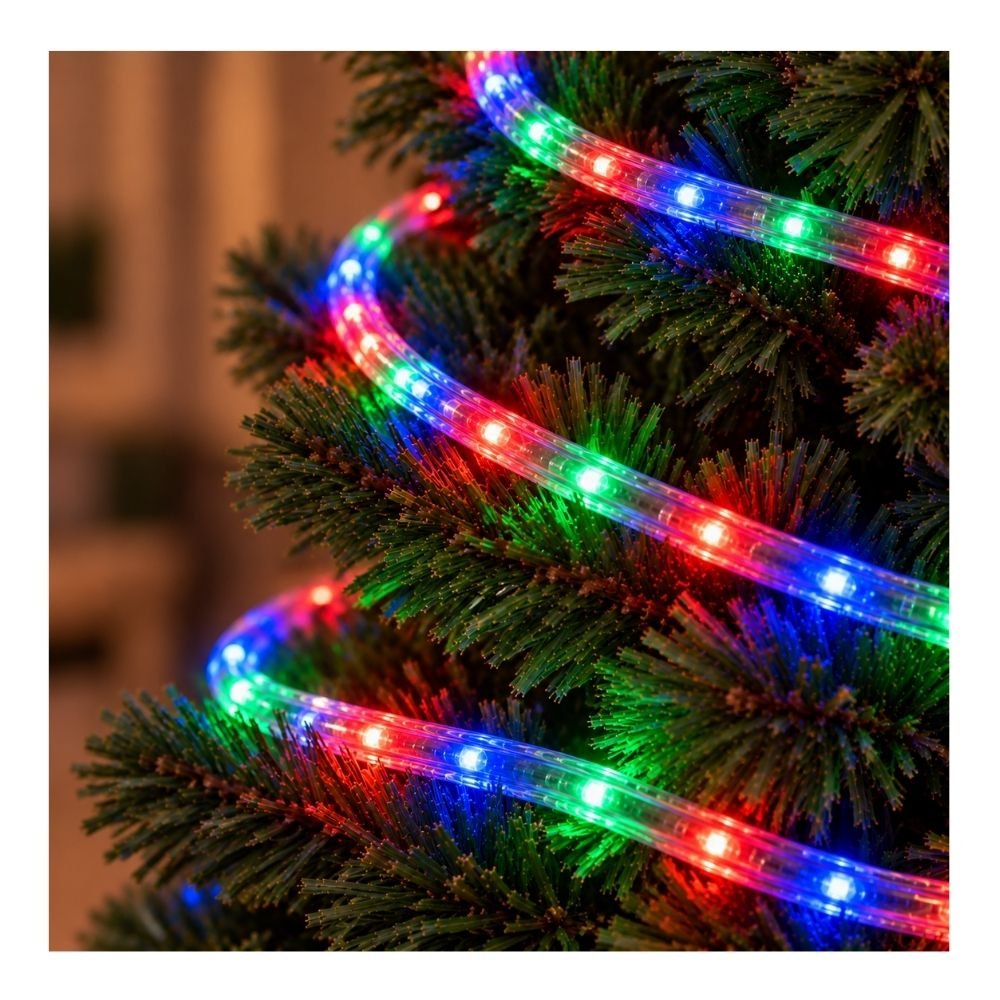 MANGUERA TRANSP.MULTICOLOR 90LED 5MT 261154-C