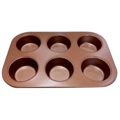 MOLDE P/MUFFIN X6 ANTIAD.COBRE HUDSON