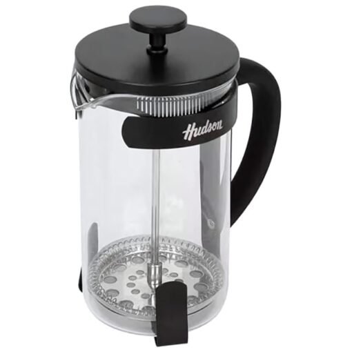 CAFETERA VID.ESTILO FRANCES T/NEGRA 600ML HUDSON