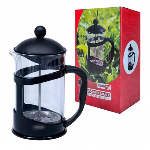 CAFETERA VID.EMBOLO FRANCES NEGRO 600ML 23422-A