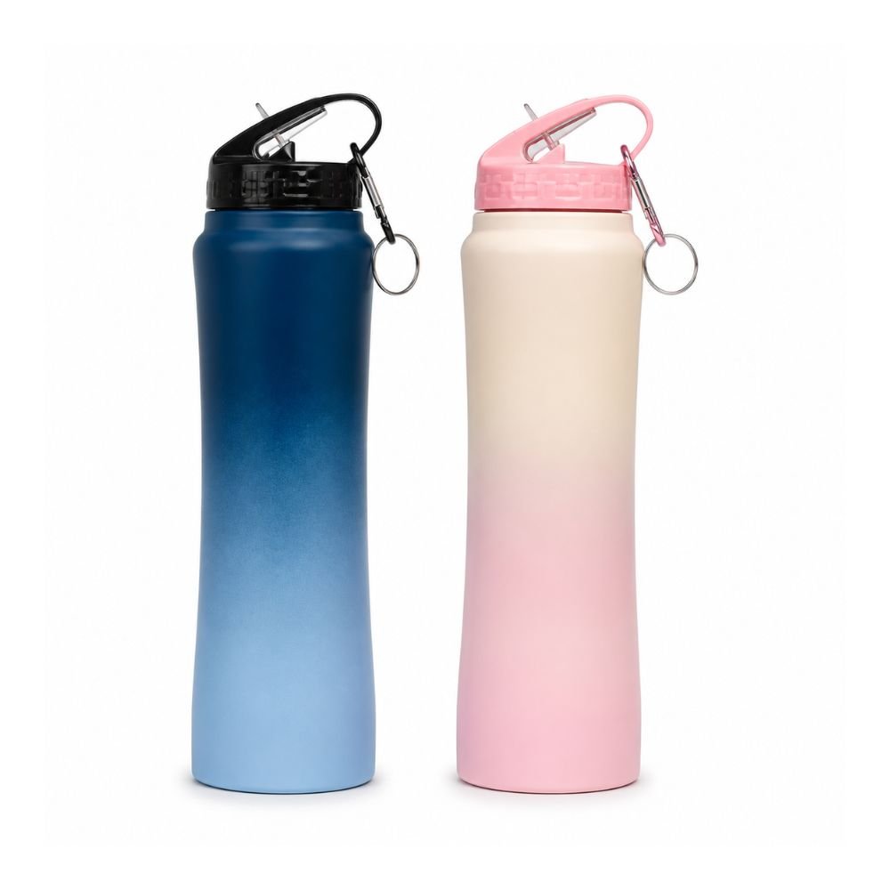 BOTELLA AC.BICOLOR C/GANCHO 500ML 23299