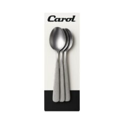 CUCHARA M.CAROL X3 MGO.TEXTURADO GRIS CLARO