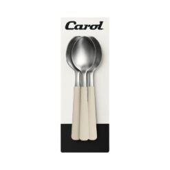 CUCHARA M.CAROL X3 MGO.TEXTURADO BEIGE