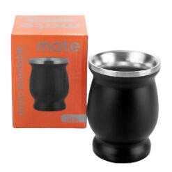MATE ACERO TERMICO COPA NEGRO 240ML 243161A