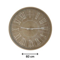 RELOJ PARED 60C KHAKI Nº ROMANOS 251062-B