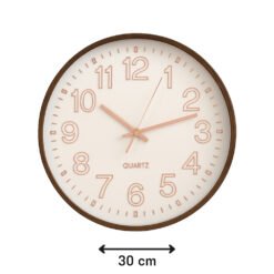 RELOJ PARED 30C S/MADERA Nº RELIEVE COBRE 251069-A