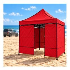GAZEBO PLEGABLE 3X3MT TELA ALUM.ROJO 261354