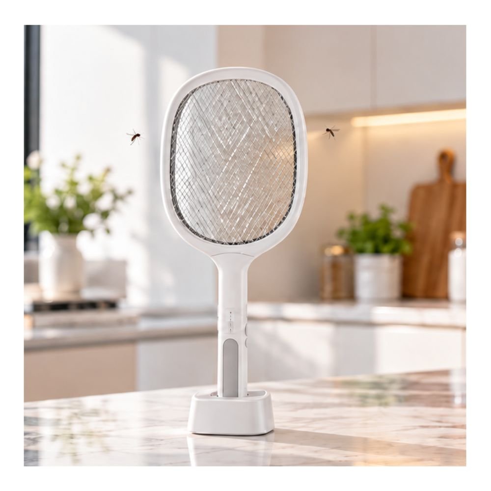 PALETA MATAMOSCA Y MOSQ.USB Y BASE BLANCA 261553