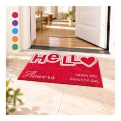 FELPUDO PVC 40X60C HELLO FLOWER HAPPY DAY 261601