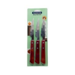 CUCHILLO POLYWOOD ESPAÑOL TRAMONTINA X 3 21109/374
