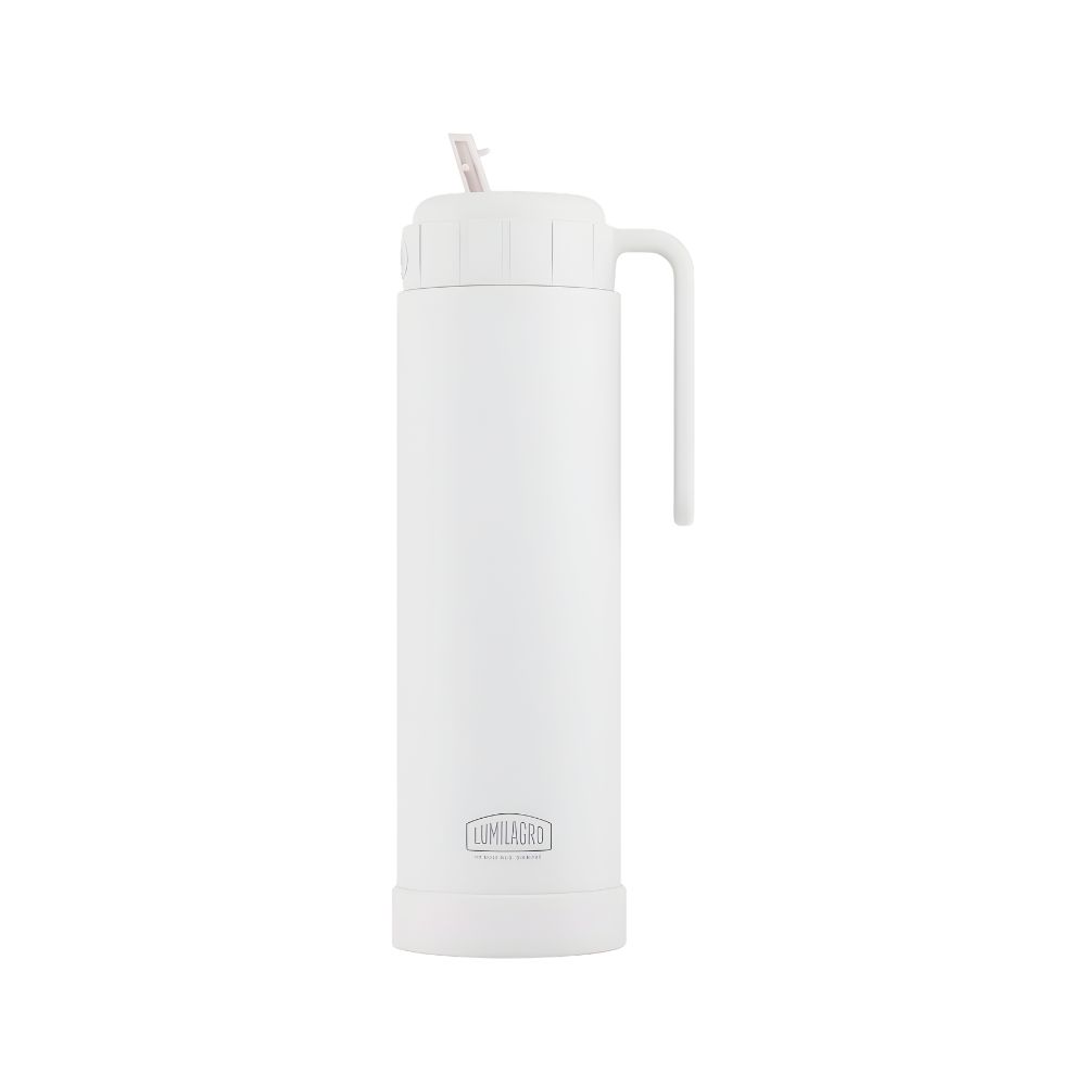 TERMO ACERO PAMPA BLANCO 1L LUMILAGRO C/CAJA