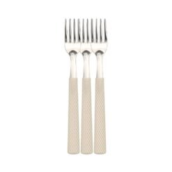 TENEDOR M.CAROL X3 MGO.TEXTURADO BEIGE