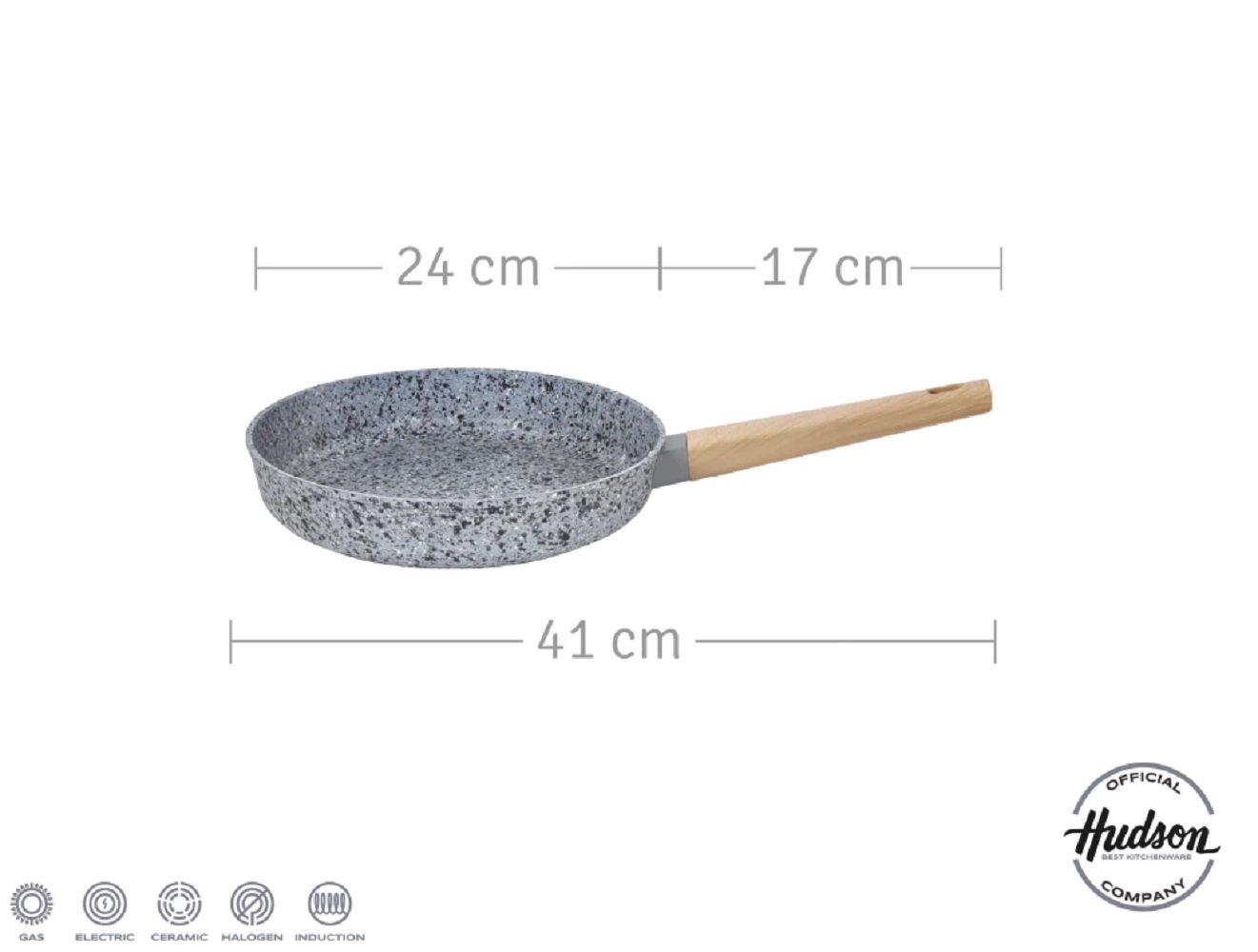 SARTEN 24C FORJADO STONE GRIS S/MAD.HUDSON