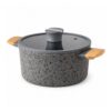 CACEROLA 28C FORJADO STONE GRIS ASA S/MAD.HUDSON