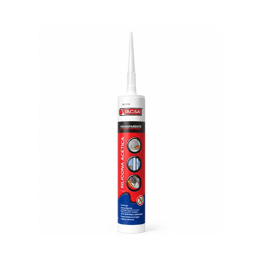 SILICONA ACETICA TRANSPARENTE 280ML TACSA