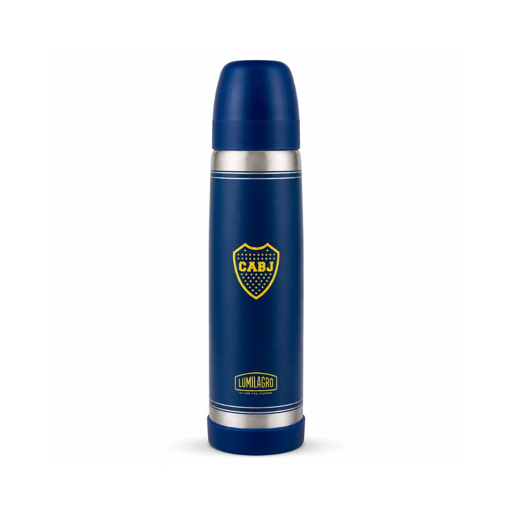 TERMO ACERO LUMINOX ESCUDO BOCA 1LT LUMILAGRO