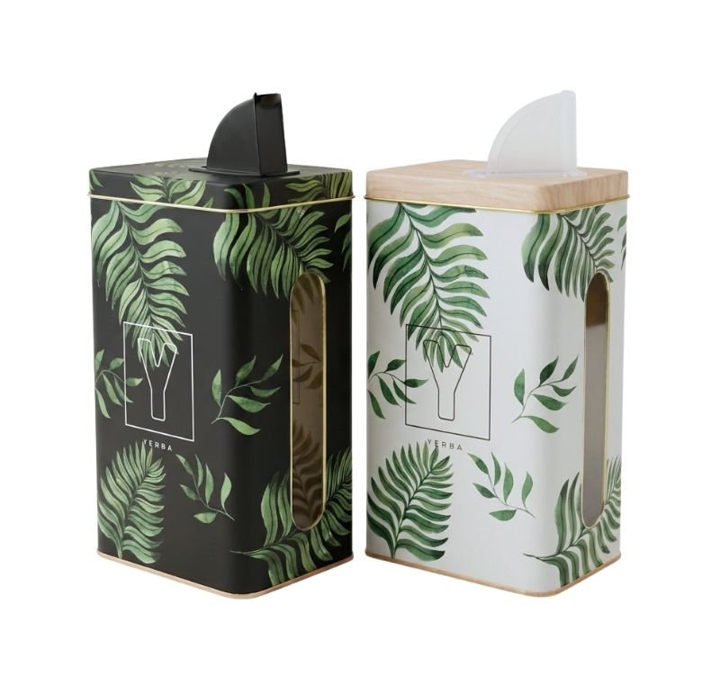 LATA RECT.YERBA HOJAS C/VISOR