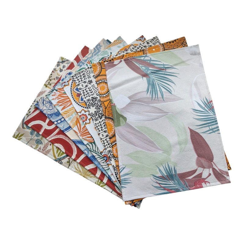 INDIVIDUALES CUERINA X4 45X30C DECORADO