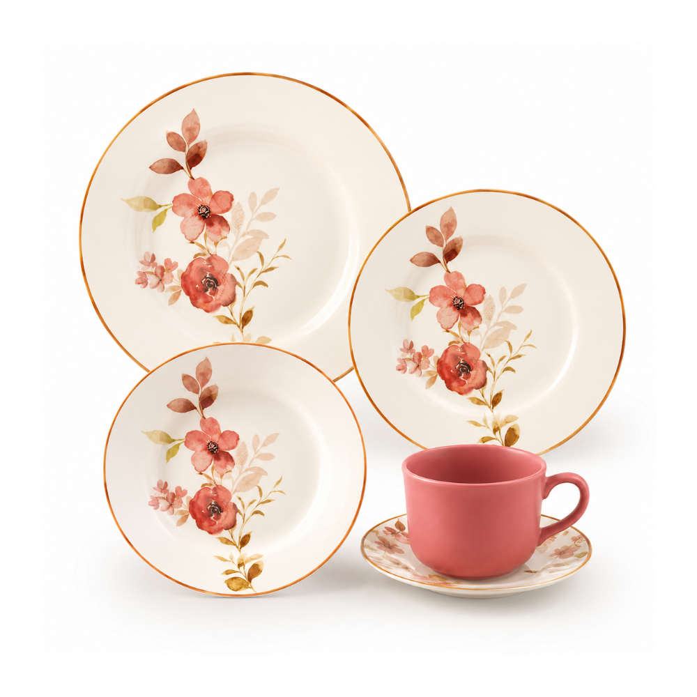 JUEGO VAJILLA PORCELANA 20 PZAS.CHA DAS 5 BIONA