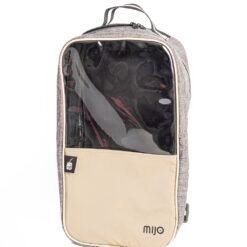 BOLSO MATERO C/PVC TRANSP.MIJO BEIGE