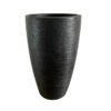 MACETA PLAST AMSTERDA 65C GRAFIATO NEGRO C/PLATO
