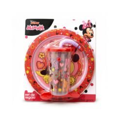 SET PLATO 25C + VASO SPORT C/BOMB.MINNIE