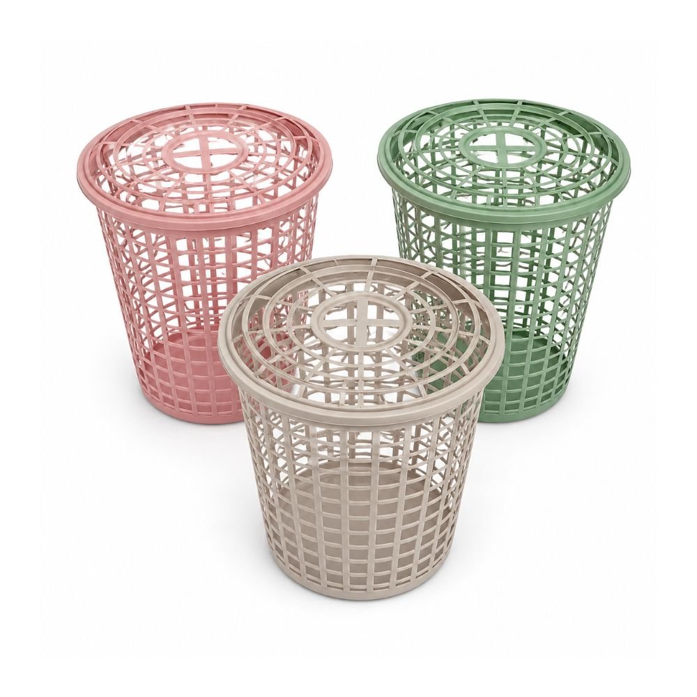 CESTO CALADO RED.60LT C/TAPA GEMPLAST