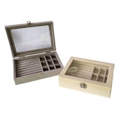 ESTUCHE RECT.ORGANIZ.JOYAS T/VID.20X15C 243056