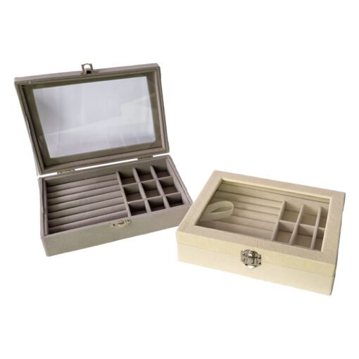 ESTUCHE RECT.ORGANIZ.JOYAS T/VID.20X15C 243056