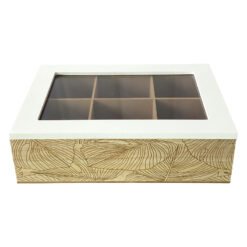CAJA MAD.RECT.PORTASAQ.TE HOJAS X6 243062