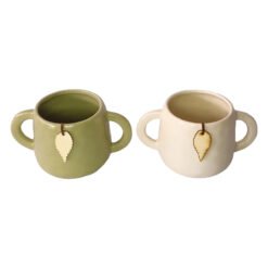 PORTAMACETA 10C CERAM.S/TAZON C/HOJITA MAD.243073