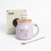 JARRO MUG GATITO TAPA BAMBOO C/CUCH.400ML 251264