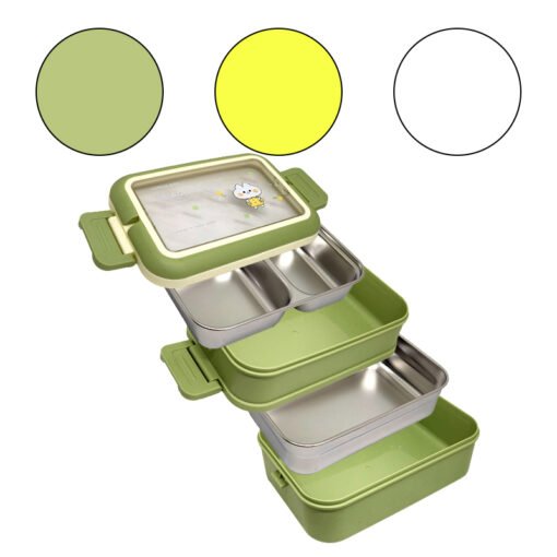VIANDA AC.HERMETICA DOBLE PISO INFANTIL 243134